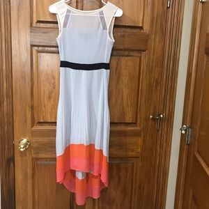 BCBG MAXAZRIA flirty high low dress.